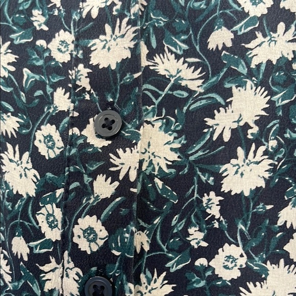 Joe Fresh Floral Blue and White Women's Top Size XS - Picture 5 of 10